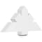 Ekena Millwork Kennewick Architectural Grade PVC Gable Bracket, 36"W x 16 1/2"H x 4"D x 6"F, 11/12 Pitch GBP036X17X0406KEN00 - alternate 1